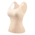 Nahtloses beiges Thermounterhemd für Damen mit festen Cups für den täglichen Winter - M (40-50kg) / Oberteile / Hautfarben