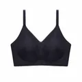 Seamless ultra-thin black bra with ice silk breathable fabric for maximum comfort - S(40-50kg) / Tops / Black
