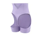 High-waist tummy control shapewear with butt-lifting cutouts in purple color - Light Purple