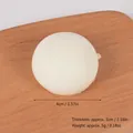Simulated slow rebound PU foam bun stress relief toy with 4cm diameter and 3cm thickness - 4cm Small White Bun (with Bread Buckle)