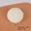 7cm PU slow rebound steamed bun stress relief squishy toy, 15g weight white mantou - 7cm Large White Bun (with Bread Buckle)