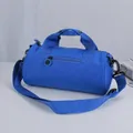 A durable blue cylindrical multi-functional sports gym bag for fitness and yoga - Sapphire Blue