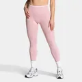 Vue détaillée du legging de sport sans couture rose à motif léopard pour femmes - Léopard Rose