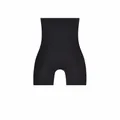 High-waisted seamless tummy control shapewear shorts in sleek black finish for women - S / Bottoms / Black