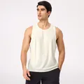 Men's cream modal breathable sports tank top for gym training and running - S / Tops / Almond White