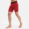 Rode compressieshorts voor heren met telefoonzak voor hardlopen en fitness - S / Bottoms / Rood