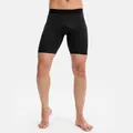 Zwarte compressie fitnessshort voor heren met elastische tailleband voor hardlopen - S / Bottoms / Zwart