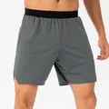 Pantalones cortos de deporte grises para hombre, secado rápido para correr y fitness - S / Bottoms / Gris