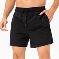 Men's summer black quick-dry breathable sports shorts for running and fitness training - S / Bottoms / Black