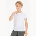 Maglietta sportiva bianca a rapida asciugatura per ragazzi maglia da corsa traspirante per bambini - 120 / Top / Bianco