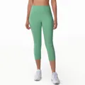 High-waisted 7/8 yoga leggings for women in mint green skin-friendly fabric for fitness - Ice Grass Green