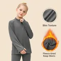 Meisjes grijze fleecegevoerde sport yoga jas met afslankende verticale ribtextuur - 120 / Tops / Grijs