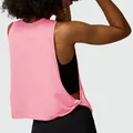 Pink loose sleeveless workout tank top for women, perfect for running, yoga and fitness - S / Tops / Peach