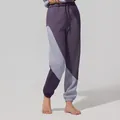 Pantaloni della tuta color-block da donna morbidi e comodi in viola e azzurro chiaro - Taglia S / Pantaloni e gonne / Viola