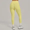Vibrant light yellow high-waisted scrunch butt yoga leggings for fitness and running - S / Bottoms / Goose Yellow