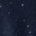 Macro detail of navy blue ribbed knit fabric featuring sparkly silver lurex threads. - Navy Blue