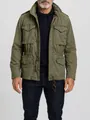 Classic olive green M65 men's field jacket featuring a multi-pocket vintage workwear design - S / Tops / Army Green
