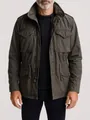 Vintage men's M65 field jacket with multiple pockets in dark olive grey - S / Tops / Black