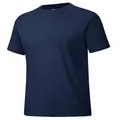 Men's breathable navy blue short sleeve sports T-shirt in loose fit variant view - S / Tops / Navy Blue