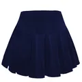 Classic navy blue children's pleated tennis skort with professional athletic design - XS / Bottoms / Sapphire Blue