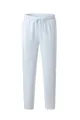 Detail view of white drawstring waistband on athletic straight-leg sweatpants - XXS / Bottoms / White