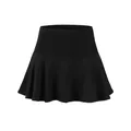Black quick-dry athletic skort with pleated tennis skirt design for women's sports - XS / Bottoms / Black
