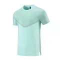 Men's mint green quick-dry short sleeve sports T-shirt for running and fitness training - M / Tops / Mint Green