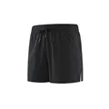 Unisex black quick-dry athletic shorts featuring an adjustable drawstring waist design - XS / Bottoms / Black