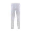 Premium white men's sports joggers with elastic waist and black side zip pockets - XS / Bottoms / White