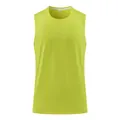 Neon yellow quick-dry sleeveless men's athletic tank top for gym and running workouts - Fluorescent Green