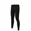 Black quick-dry compression sports leggings, non-fleece athletic tights for men and women - S / Bottoms / Unlined / Black