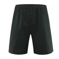 Detailed back view of men's black quick-dry athletic shorts for running and gym training - M / Bottoms / Iron Grey
