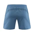 Detailed back view of men's quick-dry blue sports running shorts with mesh paneling - M / Bottoms / Grey Blue