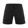 Men's quick-dry black sports shorts for running and fitness training - Black