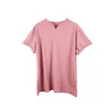 T-shirt da uomo casual a maniche corte con scollo a V in rosa per fitness e sport estivi - 3XL / Top / Senza Tasca / Rosa