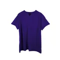 T-shirt sportiva da uomo con scollo a V viola intenso in tessuto traspirante per il fitness - 3XL / Top / Viola scuro