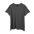 T-shirt sportiva da uomo grigio antracite con scollo a V e design aderente muscle fit. - 3XL / Top / Con Tasche / Grigio scuro