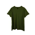 T-shirt sportiva da uomo verde scuro vestibilità muscle con scollo a V estiva - 3XL / Top / Senza Tasca / Verde militare