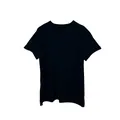 T-shirt sportiva da uomo nera a maniche corte con comodo scollo a V e design a intaglio - 3XL / Top / Senza Tasca / Nero