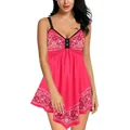 Detail view of sleeveless pink paisley printed dress with irregular handkerchief hemline - Pink