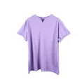 Maglietta sportiva viola da uomo con scollo a V per fitness e estate - 3XL / Top / Senza Tasca / Viola chiaro