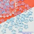 Detailed view of 14mm light blue star-shaped glass beads for DIY jewelry making - 14x14x8mm / Light Blue (L686)