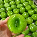 Green kiwi-themed glossy squeeze stress relief ball for sensory play and relaxation. - Kiwi Slush Style / 1 Piece