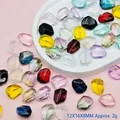 Macro detail van kleurrijke onregelmatige glazen kralen voor DIY sieraden maken - L660# Willekeurige Gemengde Kleur