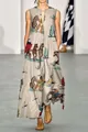 Sleeveless maxi dress featuring a vintage Western cowboy and horse illustration print - Pony Print