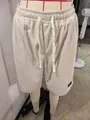 Men's off-white waffle knit casual shorts with drawstring waist for trendy summer wear. - 3XL / Bottoms / Apricot