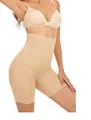 Professional high waist tummy control shapewear shorts in beige for seamless slimming effect - XS/S / Nude