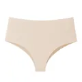 Hochwertige nahtlose beige Eisseiden-Unterhose mit komfortablem minimalistischem Design - S / Unterteile / Weiß-Aprikose