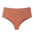 Hochwertige nahtlose Eis-Seide-Unterwäsche mit hoher Taille in modischem Terrakotta - S / Unterteile / Skin brown