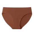 Breathable brown seamless ice silk panties for women with low waist and quick-dry design - S / Bottoms / Skin Brown